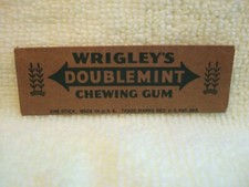 RARE Vintage U.S.A Chewing Gum Wrappers Including WRIGLEY'S WWII RATIONS!