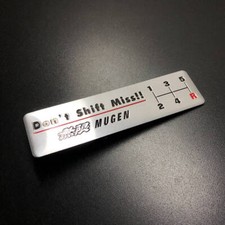 1Pcs JDM Don't Shift Miss Mugen Racing Badge Modified Decals Car Sticker Emblem