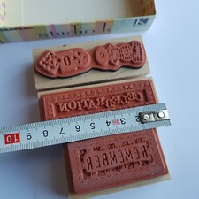 Inkadinkado rubber stamp set