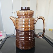 VINTAGE c.1970s brown drip Two