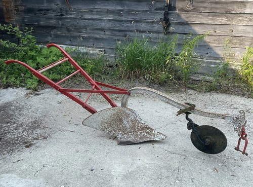 Antique single bottom plow - antique,