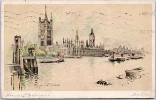 London postcard 1934 - london,