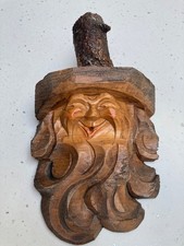 Vintage Folk Art Carved Wood