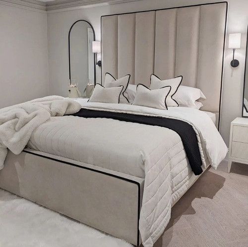 High headboard bed - high,