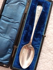 1890s Silver Christening Spoon, Initials CK