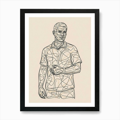 Drawing man art print - of,