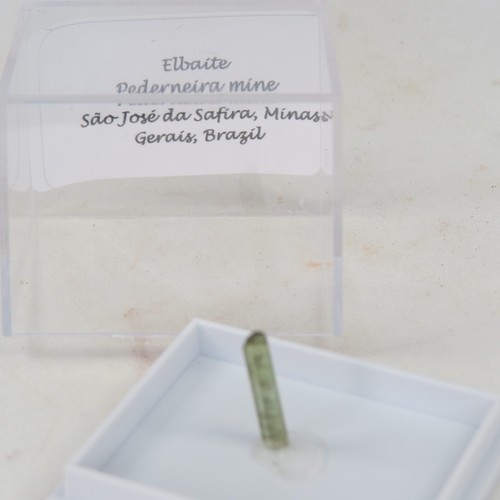 Elbaite green crystals