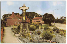 Thetford Norfolk Town Sign - Vintage M & L Postcard W09