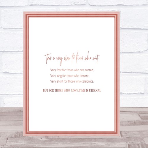 Time slow quote print - time,