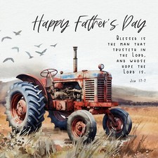 christian Fathers day card -