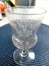 Rabbie Burns stemmed glass