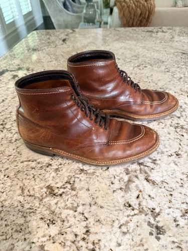 Alden leather boots - leather, size