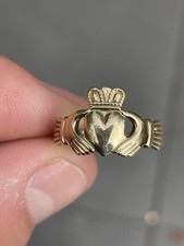9ct Gold Irish Claddagh Friendship Ring 3 Grams
