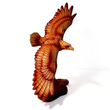 Flying Eagle Sculpture in Wood