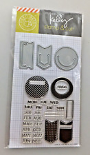 Kelly's Planner Clips Stamp & Cut Set Kelly Purkey & Hero Arts