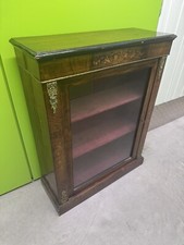 Victorian Inlaid Walnut Brass
