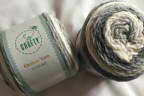 400g sterling grey aran ombre - sterling,