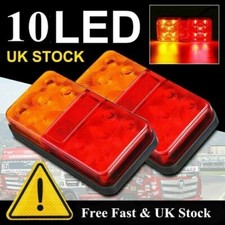 2Pc 12V LED Rear Tail Lights