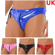 UK Mens Wet Look Underpants