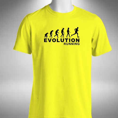 Running evolution shirt - evolution, t-shirt