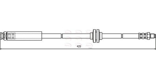 Apec front brake hose for - front,