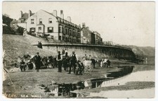 Filey Seawall Yorksire Vintage