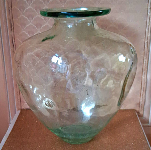 Hand blown strawberry clear - hand,