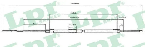 Handbrake cable disc brake - handbrake,