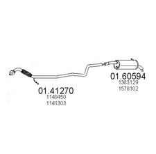 Exhaust Centre and Rear Back