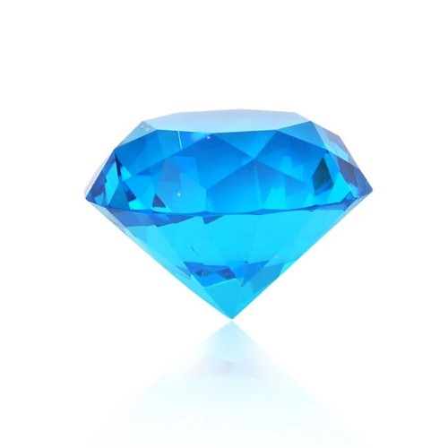 Glass crystal diamond shaped - glass,