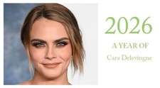 Cara Delevingne 2026 Landscape Desktop Calendar