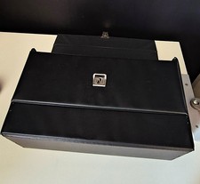 Vintage 1980s Black Cassette Tape Storage Carry Case Classic 80s Design