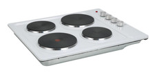 Cookology SEP601WH 60cm Built-in Solid Plate Electric Hob in White