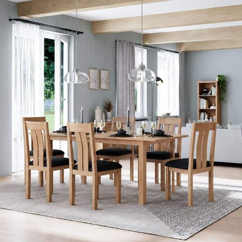 Solid oak medium extending - solid,