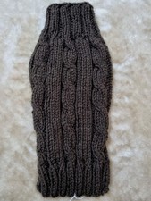 12" long hand knitted dog