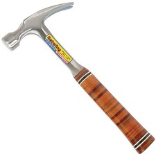 Estwing 23500 E12S Straight Claw Hammer with Leather Grip, 12oz/336g