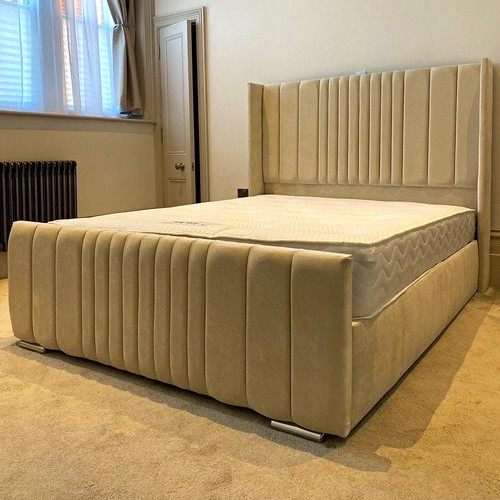 Double upholstered bed - upholstered,
