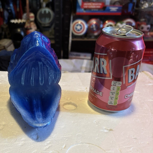 Blue snake head - snake, figurine