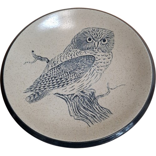 Purbeck pottery ceramic owl - purbeck,