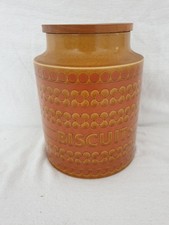 Hornsea saffron biscuit jar - saffron,