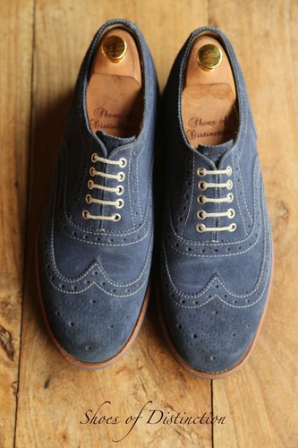Grenson blue suede - blue,