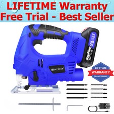 21V Cordless Jig Saw Electric Jigsaw + 1.5AH Battery and Charger 4 Mode Cutting