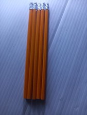 12 x HB Pencils With Eraser Rubber Tip - Drawing Sketch Quality Yellow Pencils