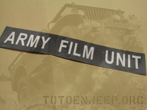 Army unit film - army,