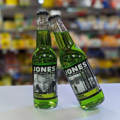Green apple soda - soda, jones