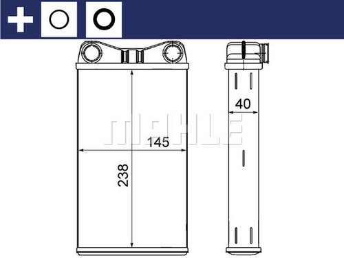 Heat exchanger interior - heat,