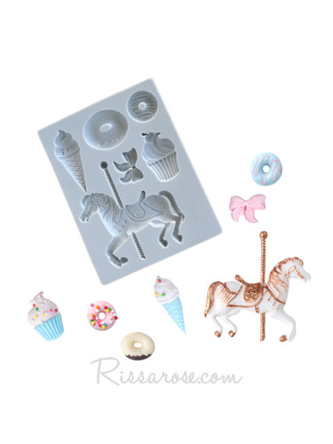 Carousel horse silicone - carousel,