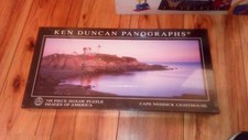 KEN DUNCAN PANOGRAPHS 748 PIECE JIGSAW PUZZLE NEW CAPE NEDDICK LIGHTHOUSE XMAS