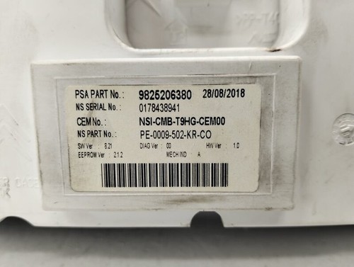 9825206380 dashboard peugeot - 9825206380,