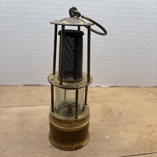 Vest pocket safety brass lamp - brass,